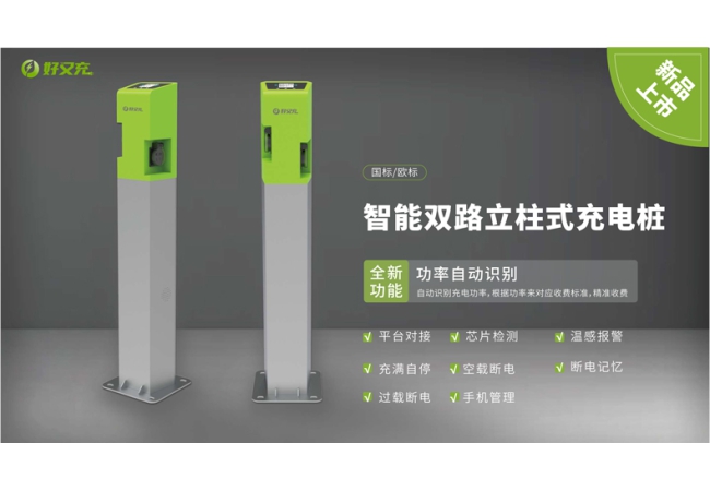 智能双路立柱式充电桩